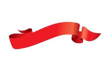 Wall Mural - vector red ribbon