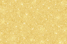 Pale Gold Glitter Background, Horizontal Texture