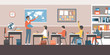 © elenabsl - Teacher and pupils in the classroom