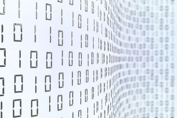 technology abstract digital information background. binair code futuristic hi-tech concept.
