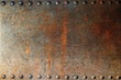 Old rusty texture with rivets