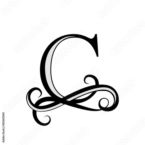 Capital Letter For Monograms And Logos Beautiful Letter Black