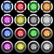 © botond1977 - Download from internet white icons in round glossy buttons on black background