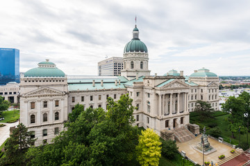 Wall Mural - State House Tour Office in Indianapolis Indiana During Summer