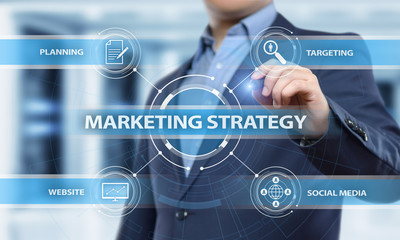 Wall Mural - marketing strategy business advertising plan promotion concept