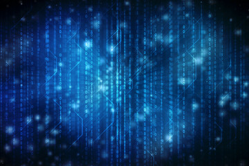 Digital Abstract technology background, binary code background. 3d rendering