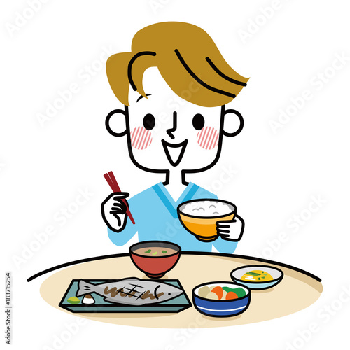 食事 和食 男性 Stock Vector Adobe Stock 食事 和食 男性 Stock Vector Adobe Stock
