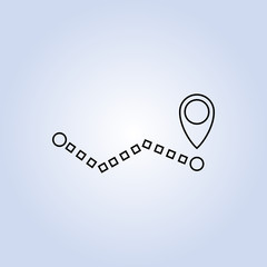 pin location isolated icon design