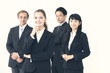 © metamorworks - Lined group of businessperson.