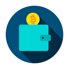 Poster - Bitcoin Wallet Circle Icon