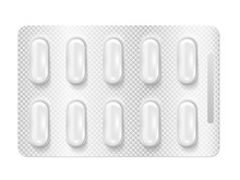 Realistic 3d Blister Pills