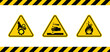 Caution danger sign.
