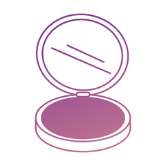 Sticker - makeup powder isolated icon vector illustration design