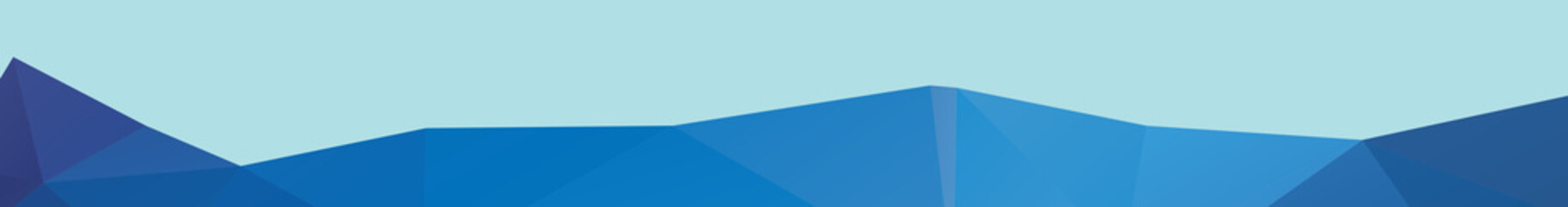 Wall Mural - blue mountain banner design triangular background