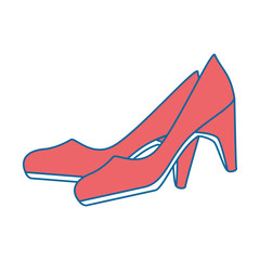 elegant heel female icon vector illustration design