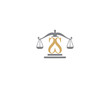 Scale of Justice and Letter S Logo Icon 3