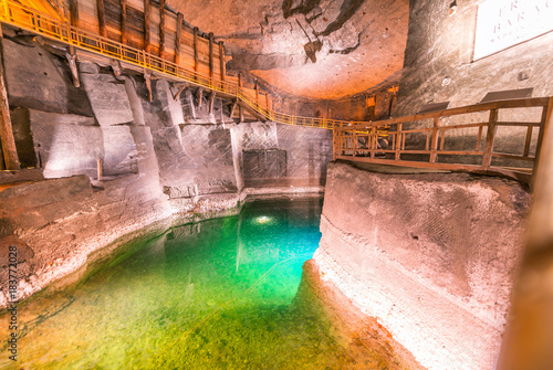 Plakat Wieliczka Salt Mine interior in Poland