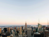 Fototapeta  - Aerial view on the city skyline in New York City, USA