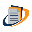 Icon logo for business document management / bookkeeping services