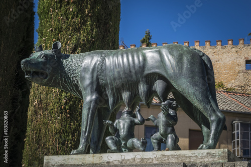 Valokuva La loba Capitolina, Rómulo y Remo (Segovia)