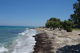 Fototapeta Morze - Morze z falami na Greckiej wyspie Kos
