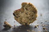 Fototapeta Do akwarium - granola cookies on the dark background
