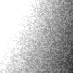 Abstract triangle pattern background - modern vector mosaic graphic design from regular triangles