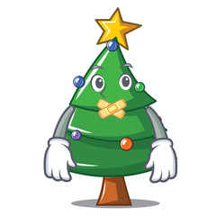 Wall Mural - Silent Christmas tree character cartoon