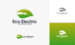 Eco Electricity logo template, Nature Electricity logo designs vector