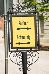 Poster - Schild 283 - Sauber