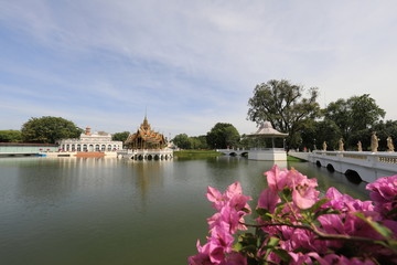 Wall Mural - Pavilion with water reflection.