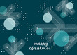 © finecki - Weihnachtsbaum mit Kugeln, Grafik, Weihnachtsgruß, geometrische Formen, englisch