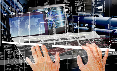 Wall Mural - designing construction technology