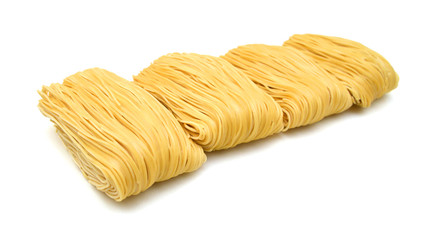 Sticker - egg noodles on a white background