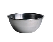 Aluminum Salad Bowl Isolated On White Background With Clipping Path.