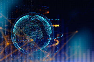Wall Mural - global business concept