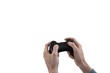 © WavebreakMediaMicro - Hands of man playing video game
