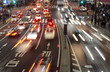 Traffic with blurred lights on the streets of Tokyo illustrating a busy, hurried concept or human population