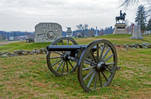 View Of The Gettysburg Battlefield, Site Of The Bloodiest Battle Of The Civil War. 