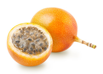 Wall Mural - Granadilla or grenadia passion fruit isolated