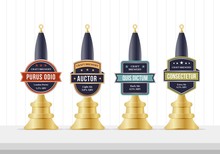 Beer Pump Template Design. Beer Pump Collection. Beer Pump Label Set.