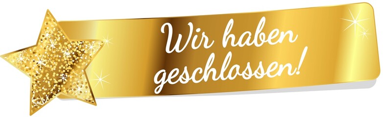 Sticker - Wir haben geschlossen