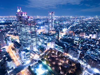 Fototapete - 新宿の夜景