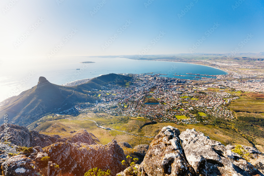 Cape Town from above - obrazy, fototapety, plakaty 