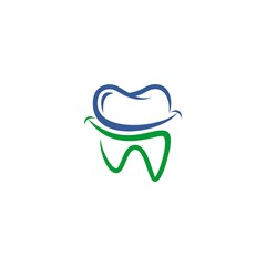 Wall Mural - dental vector logo