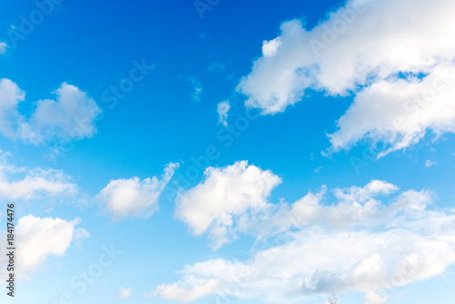 ciel et petits nuages Poster Mural XXL