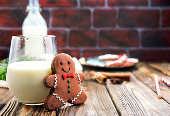 Sticker - ginger bread with milk