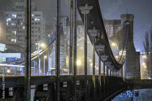 Obrazy most Grunwaldzki  most-grunwaldzki-noca-w-zimowej-scenerii-wroclaw-polska-europa
