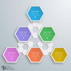 Wall Mural - Honeycomb Structure Chart #Vector Graphics