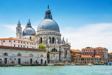Santa Maria Della Salute Basilica At Grand Canal, Venice, Italy